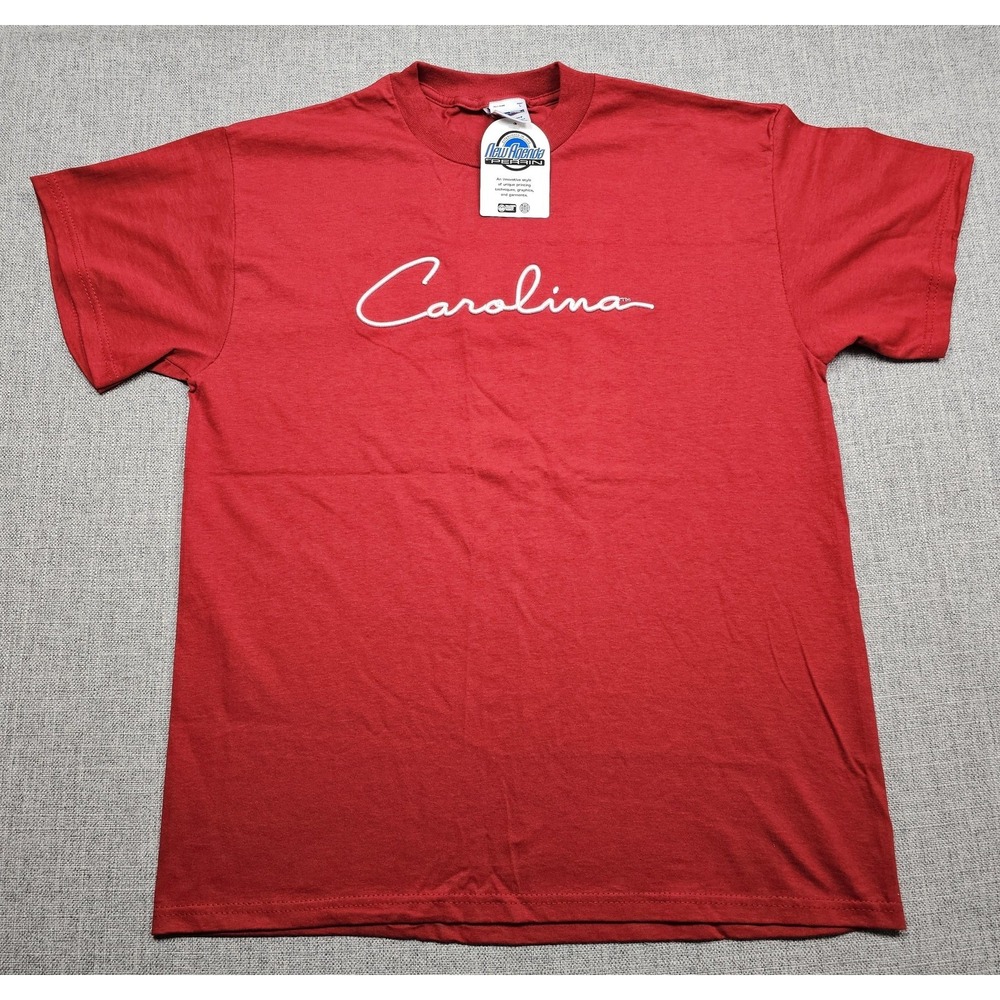 VINTAGE Carolina Gamecocks Shirt Shirt Mens Large Red Script Embroidered NCAA